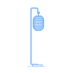 Furniture Floor Lamps Bori Floor Lamp Laser Cut Svg File, Free Vectors File